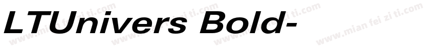 LTUnivers Bold字体转换